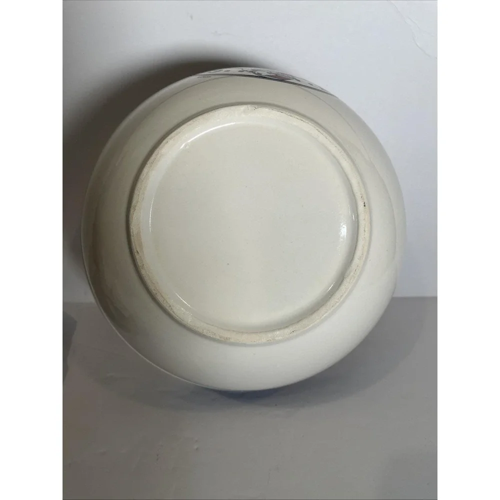 VTG Mickey Gourmet Mixing Bowl Solid Navy Band On Rim. RARE